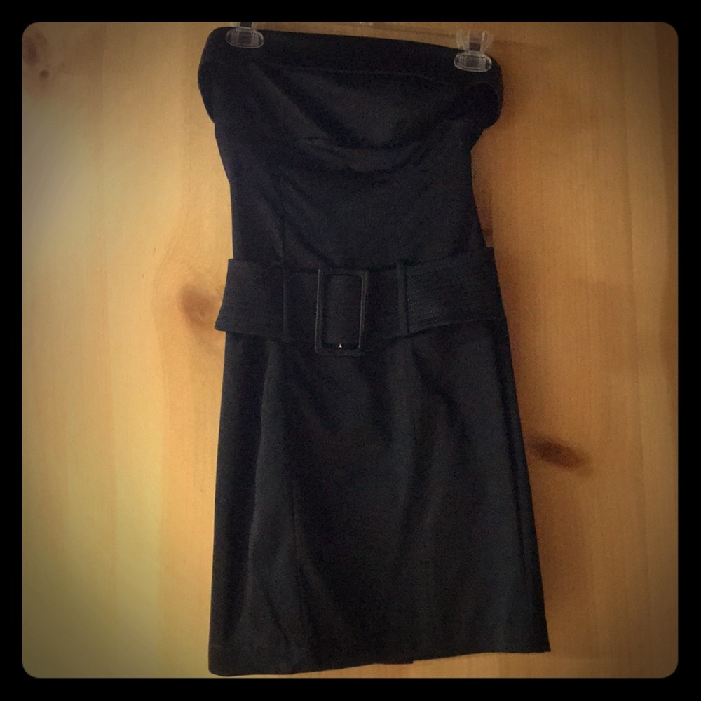 Black mini dress